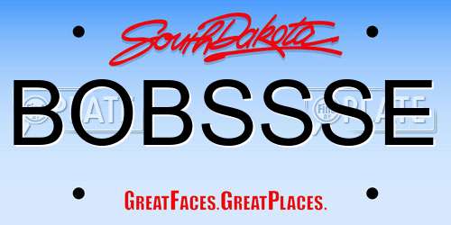 BOBSSSE South Dakota License Plate