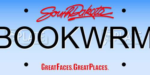 BOOKWRM South Dakota License Plate