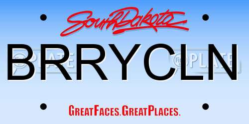 BRRYCLN South Dakota License Plate