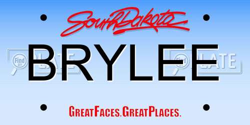 BRYLEE South Dakota License Plate