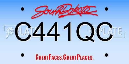 C441QC South Dakota License Plate