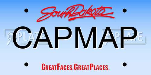 CAPMAP South Dakota License Plate