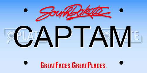 CAPTAM South Dakota License Plate
