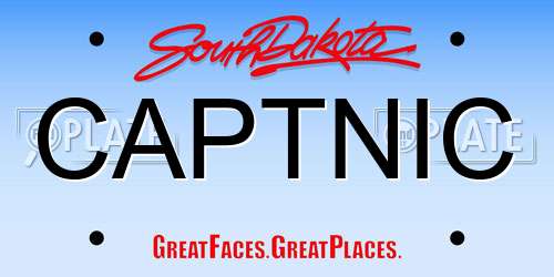 CAPTNIC South Dakota License Plate