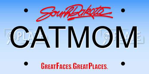 CATMOM South Dakota License Plate