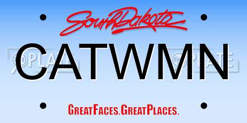 CATWMN South Dakota License Plate