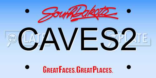 CAVES2 South Dakota License Plate