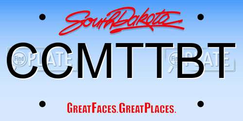 CCMTTBT South Dakota License Plate