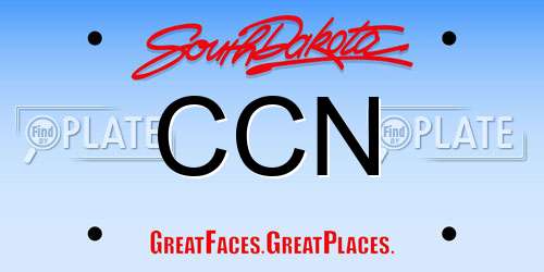 CCN South Dakota License Plate