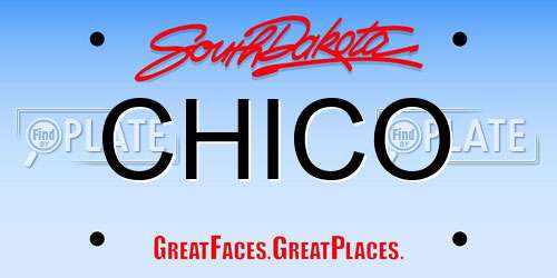 CHICO South Dakota License Plate