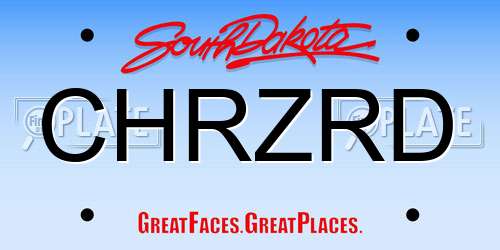 CHRZRD South Dakota License Plate