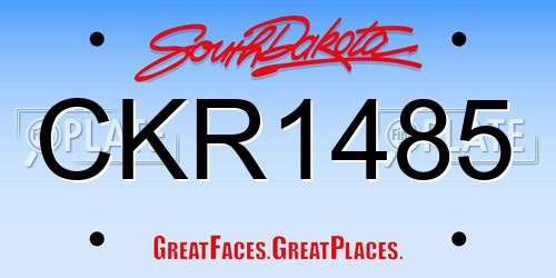 CKR1485 South Dakota License Plate