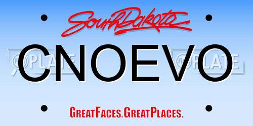 CNOEVO South Dakota License Plate