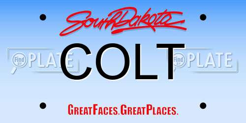 COLT South Dakota License Plate