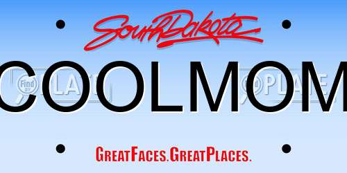 COOLMOM South Dakota License Plate