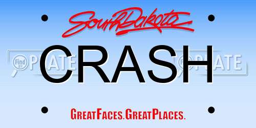 CRASH South Dakota License Plate