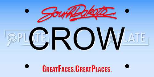 CROW South Dakota License Plate