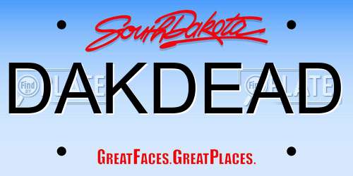 DAKDEAD South Dakota License Plate