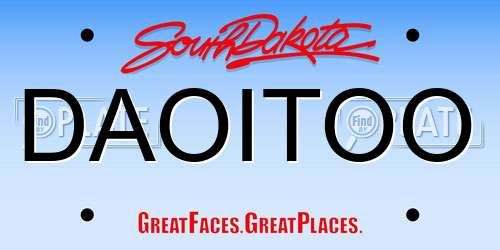 DAOITOO South Dakota License Plate