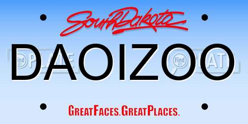 DAOIZOO South Dakota License Plate