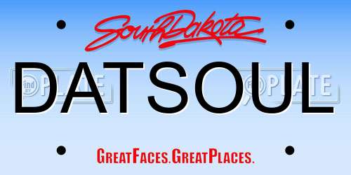 DATSOUL South Dakota License Plate