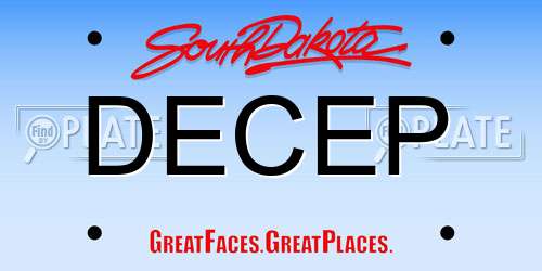 DECEP South Dakota License Plate