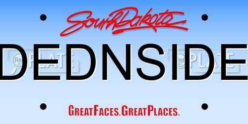 DEDNSIDE South Dakota License Plate