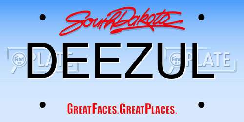 DEEZUL South Dakota License Plate