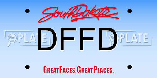 DFFD South Dakota License Plate