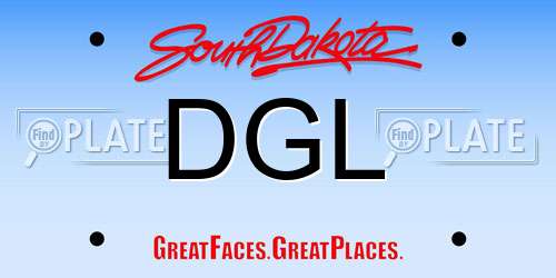 DGL South Dakota License Plate