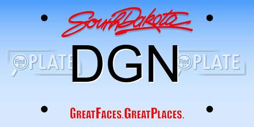 DGN South Dakota License Plate