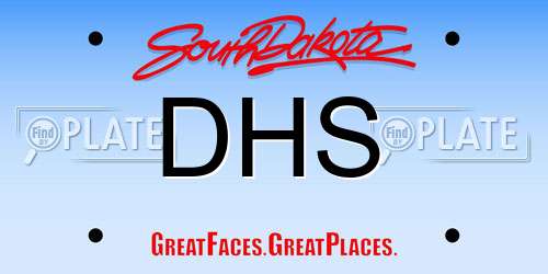 DHS South Dakota License Plate