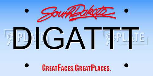DIGATTT South Dakota License Plate