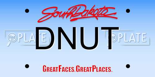 DNUT South Dakota License Plate