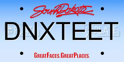 DNXTEET South Dakota License Plate