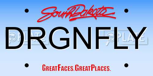 DRGNFLY South Dakota License Plate