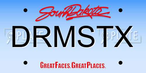 DRMSTX South Dakota License Plate