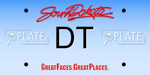 DT South Dakota License Plate