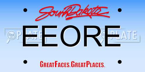 EEORE South Dakota License Plate