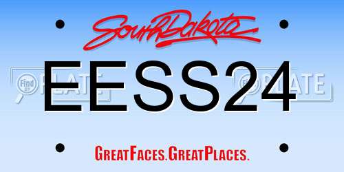 EESS24 South Dakota License Plate