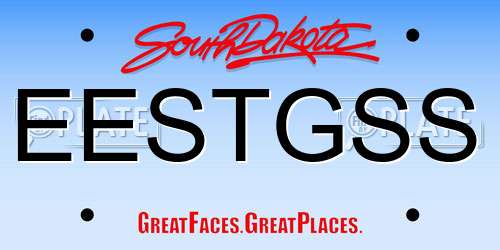 EESTGSS South Dakota License Plate