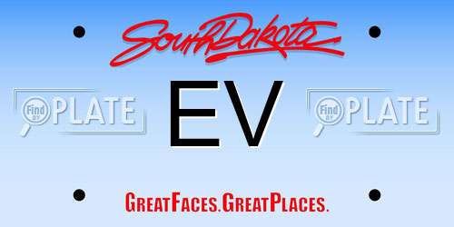 EV South Dakota License Plate