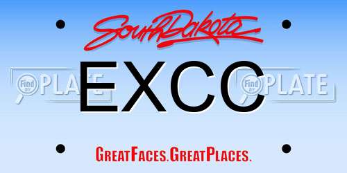 EXCC South Dakota License Plate