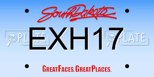 EXH17 South Dakota License Plate