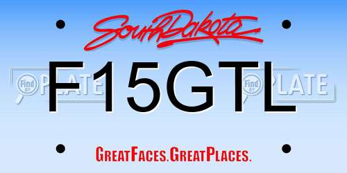 F15GTL South Dakota License Plate