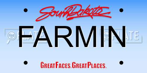 FARMIN South Dakota License Plate