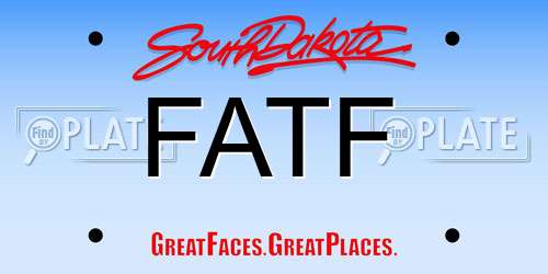 FATF South Dakota License Plate