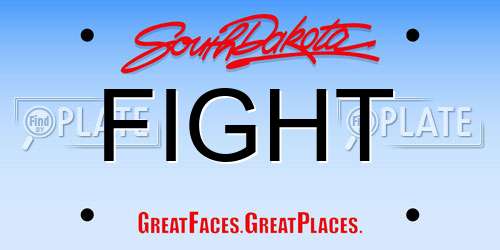 FIGHT South Dakota License Plate
