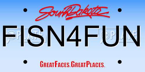FISN4FUN South Dakota License Plate