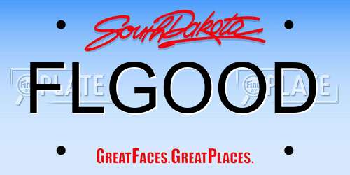 FLGOOD South Dakota License Plate